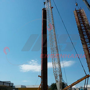 Verticalização de Armação para Estacão