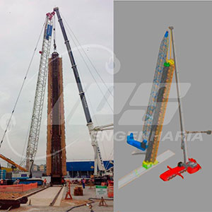 Verticalização de Armação para Estacão